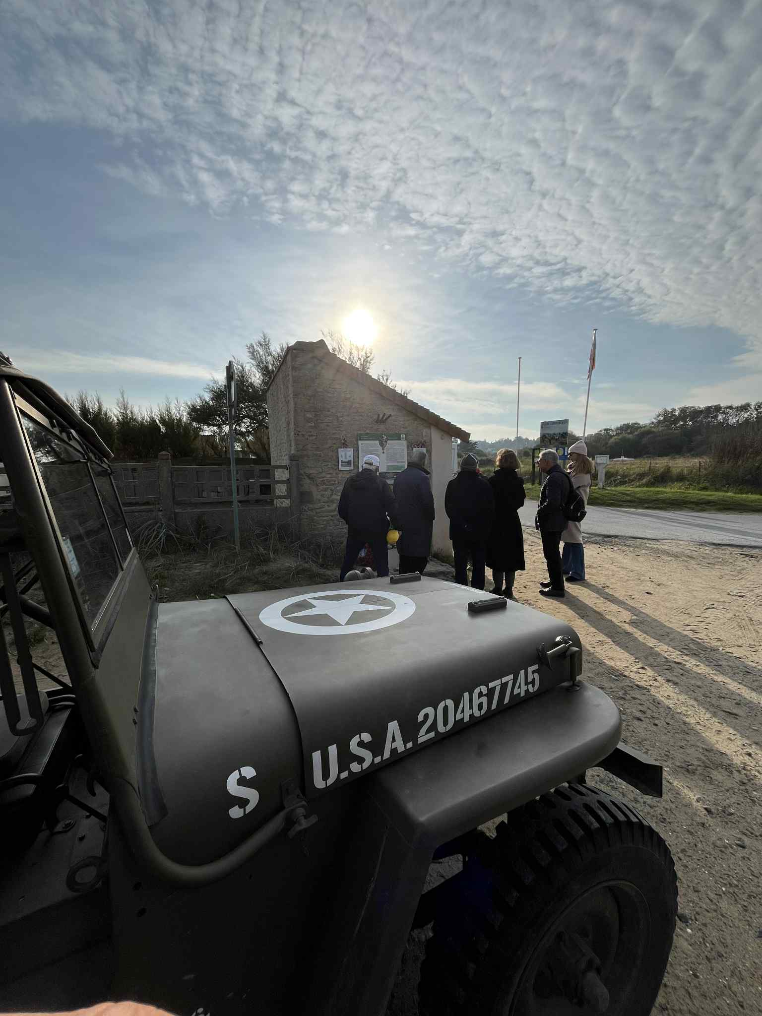 Memorial at Gold Beach for Victoria Cross recipient